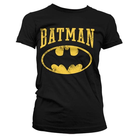 Vintage Batman Girly T-Shirt Black Large