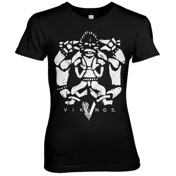 Vikings Girly Tee Black X-Large