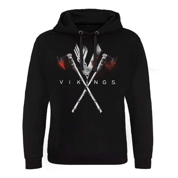 Vikings Axes Epic Hoodie Black XX-Large
