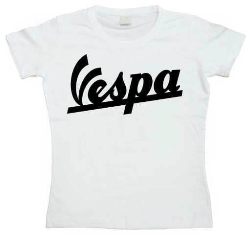 Vespa Girly T-shirt White X-Large