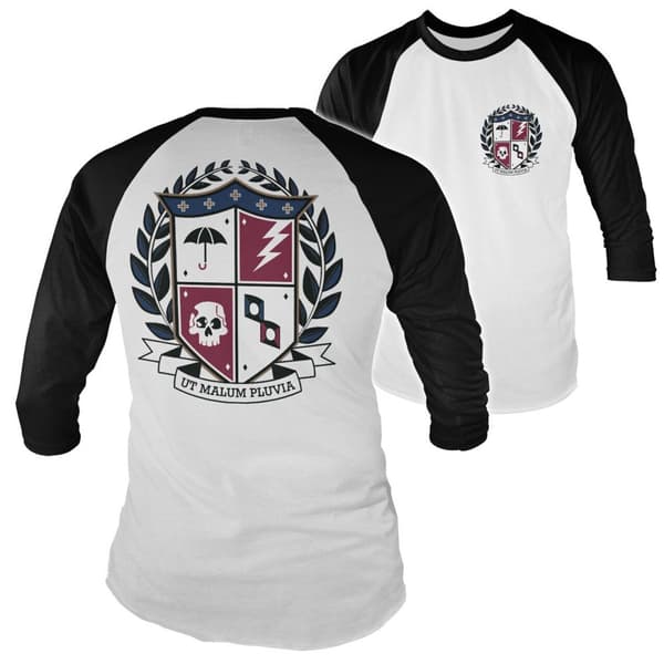 Ut Malum Pluva Shield Baseball Long Sleeve Tee Medium
