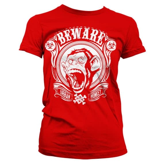 Urban Monkey Girly T-Shirt Red Medium