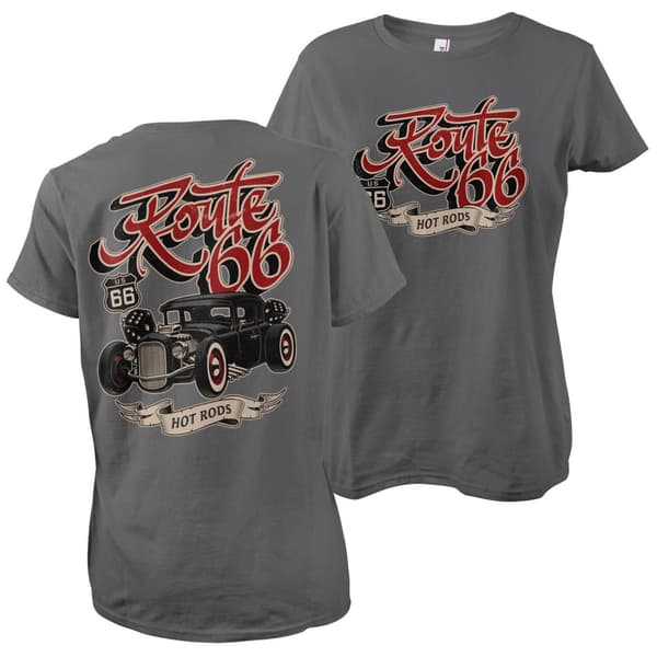 US 66 Hot Rods Girly Tee Small