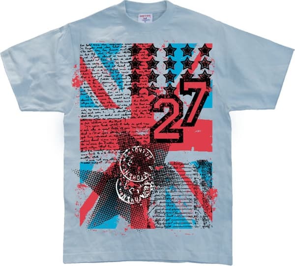UK Flag 27 Grunge T-Shirt
