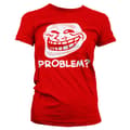 Miniatyrbild 3 av 3: Trollface - Problem Girly T-Shirt