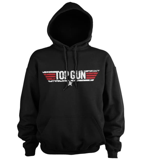 Top Gun Distressed Logo Hoodie