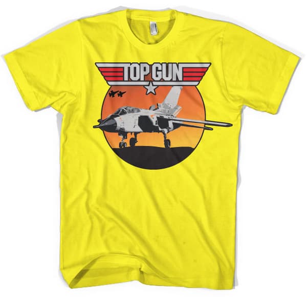 Top Gun - Sunset Fighter T-Shirt Yellow X-Large