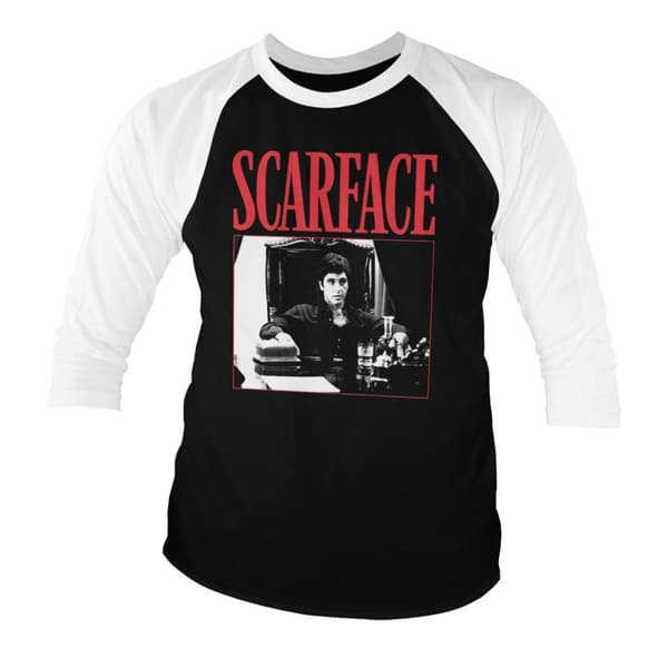 Tony Montana - The Power Baseball 3/4 Sleeve Tee Small