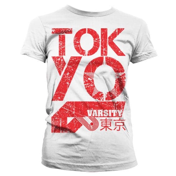 Tokyo Varsity Girly T-Shirt White Medium