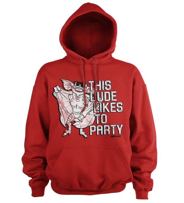 This Dude Likes To Party Hoodie Red XX-Large