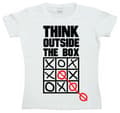 Miniatyrbild 1 av 3: Think Outside The Box Girly T- shirt
