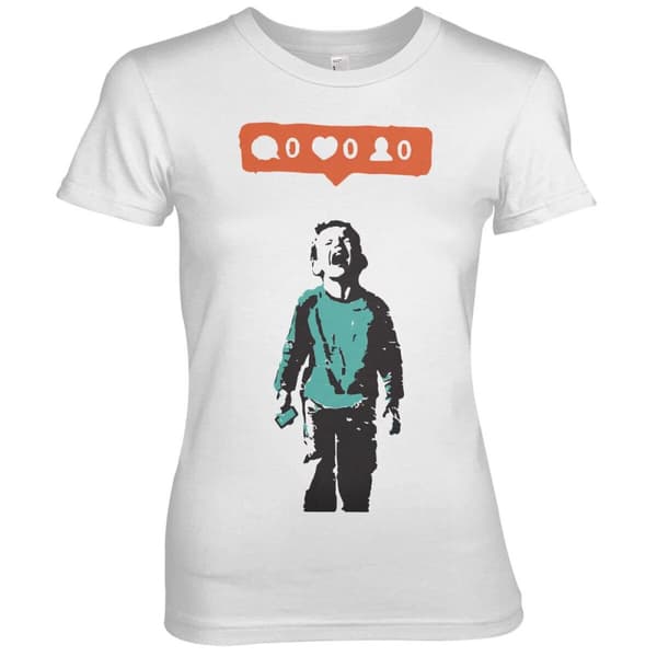 The Social Kid Girly Tee White X-Large