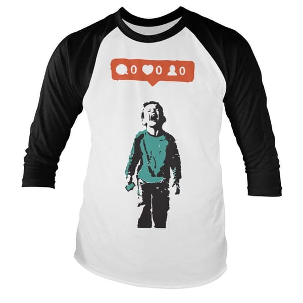 The Social Kid Baseball Long Sleeve Tee X-Large