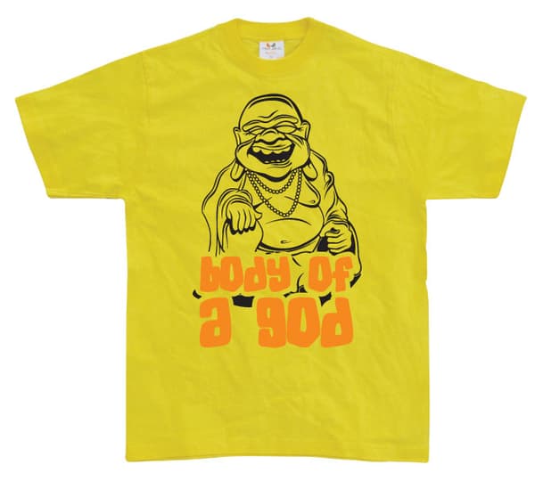 The Body Of A God T-Shirt Yellow X-Large