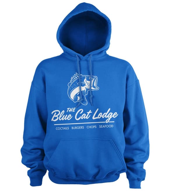 The Blue Cat Lodge Hoodie Blue Small