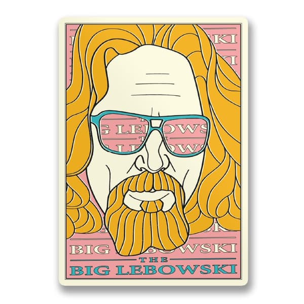 The Big Lebowski Art Sticker