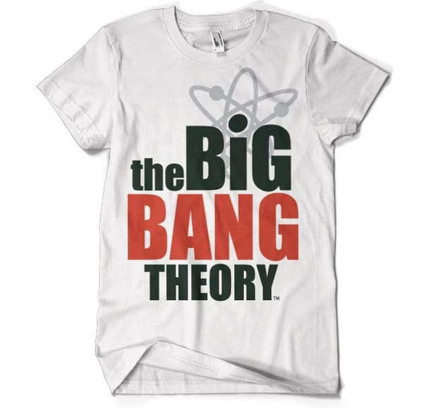 The Big Bang Theory Logo T-Shirt White X-Large