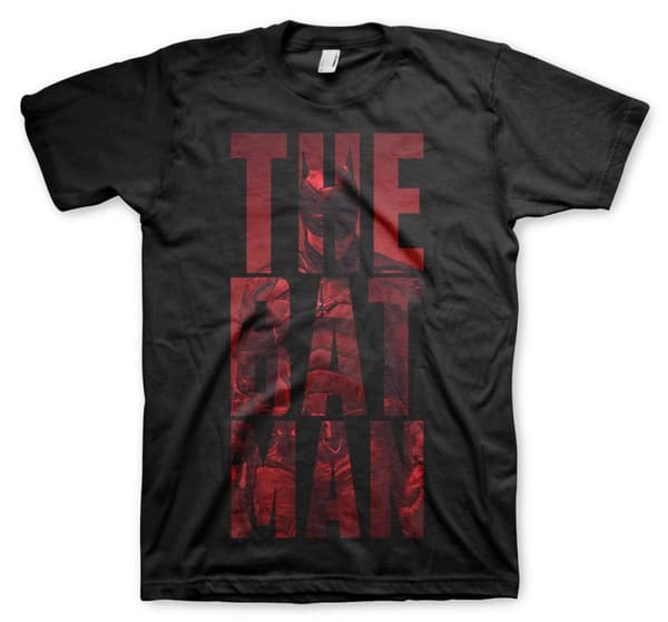 The Batman Stacked T-Shirt Black Small