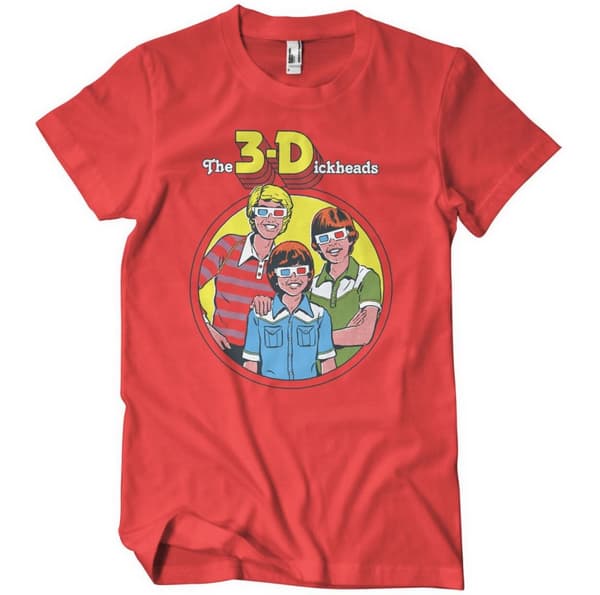 The 3-Dickheads T-Shirt Red XX-Large