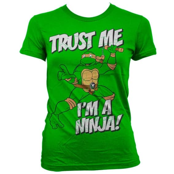 TMNT - Trust Me, I´m A Ninja Girly T-Shirt Green Small