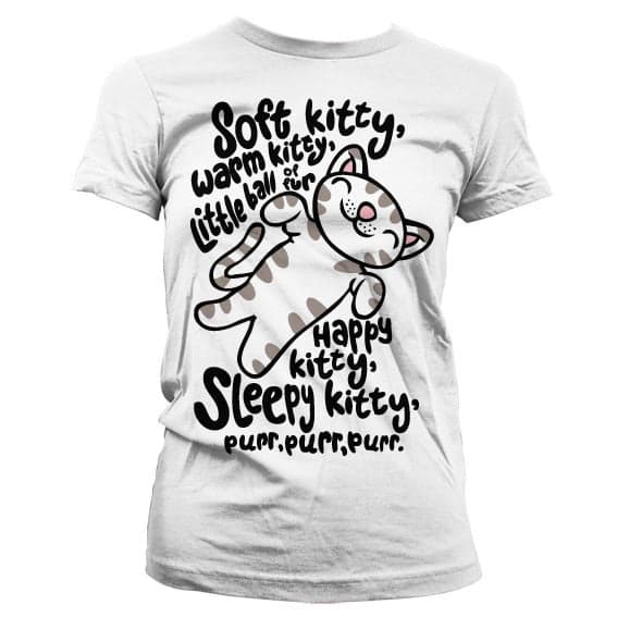 TBBT Soft Kitty Girly Tee White XX-Large