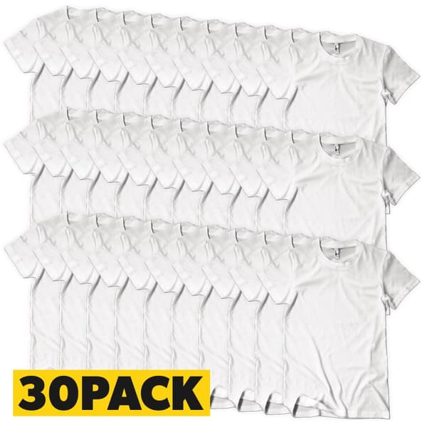 T-Shirts Megapack Vit - 30 pack White Medium