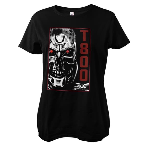 T-800 Machine Girly Tee Black Medium