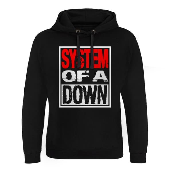 System Of A Down Logo Epic Hoodie Black XX-Large