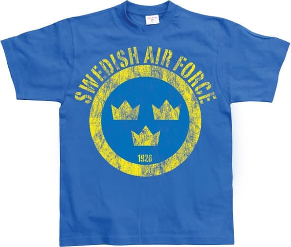 Swedish Airforce Distressed T-Shirt