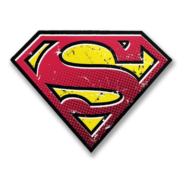 Superman Distressed S Shield Sticker