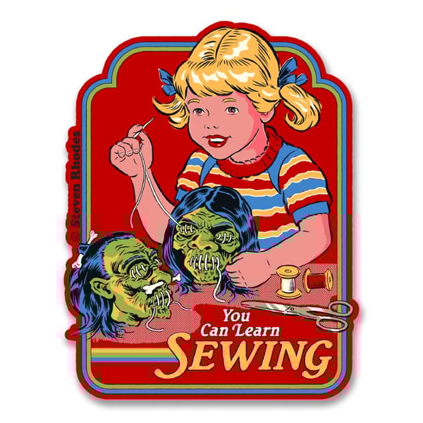 Steven Rhodes - You Can Learn Sewing Sticker | CDON
