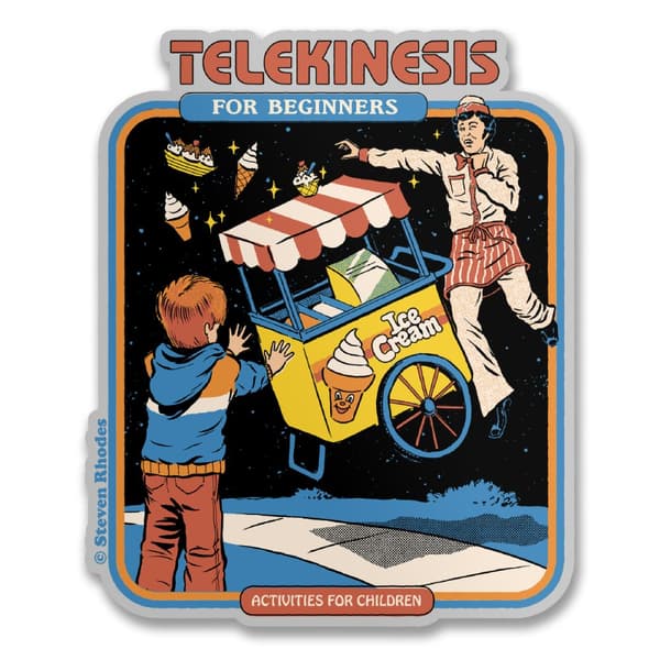 Steven Rhodes - Telekinesis For Beginners Sticker