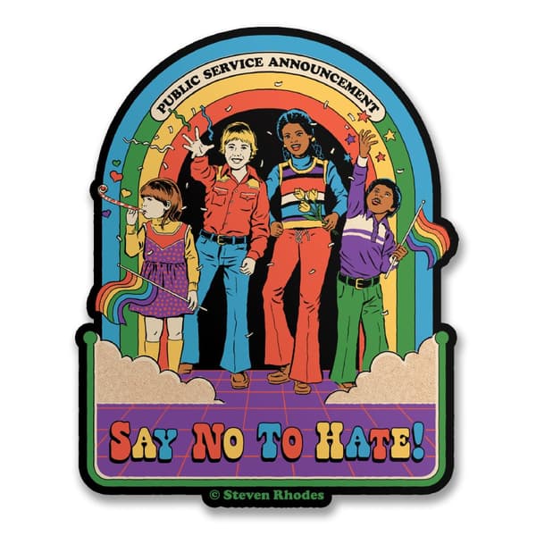Steven Rhodes - Say No To Hate Sticker | CDON