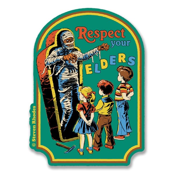 Steven Rhodes - Respect Your Elders Sticker