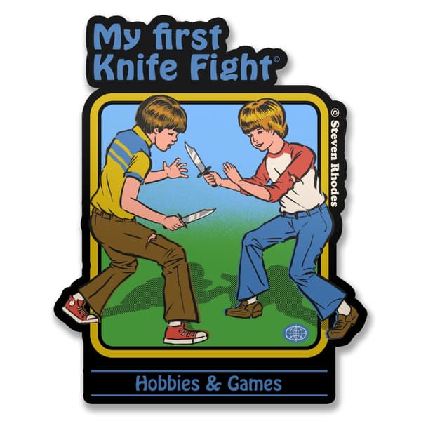 Steven Rhodes - My First Knife Fight Sticker