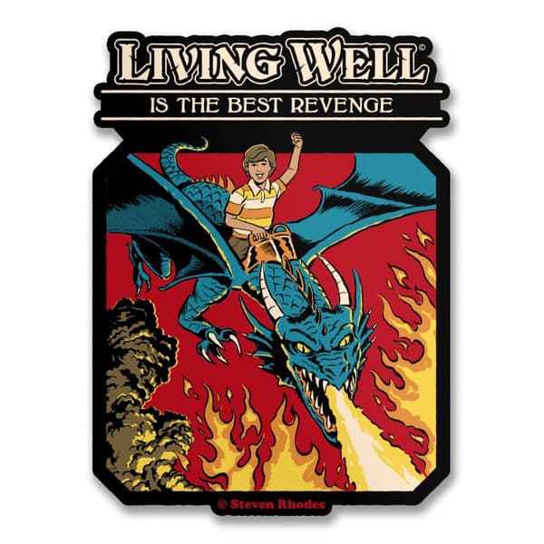 Steven Rhodes - Living Well Sticker | CDON