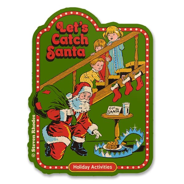 Steven Rhodes - Let's Catch Santa Sticker
