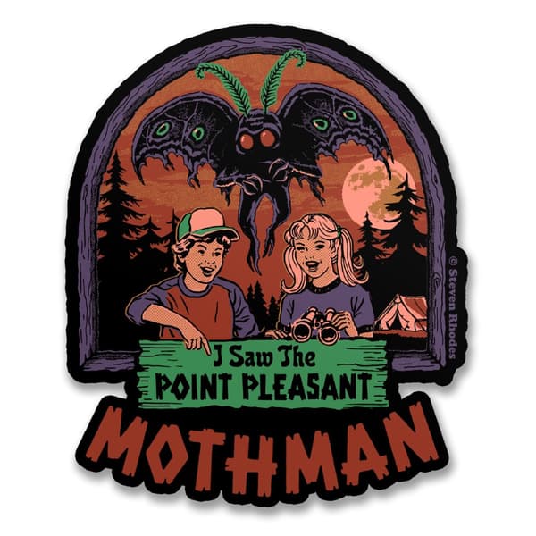 Steven Rhodes - I Saw The Mothman Sticker