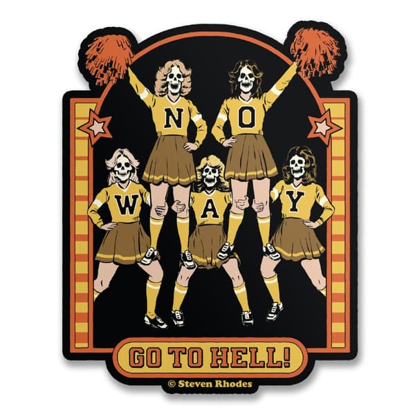 Steven Rhodes - Go To Hell Sticker