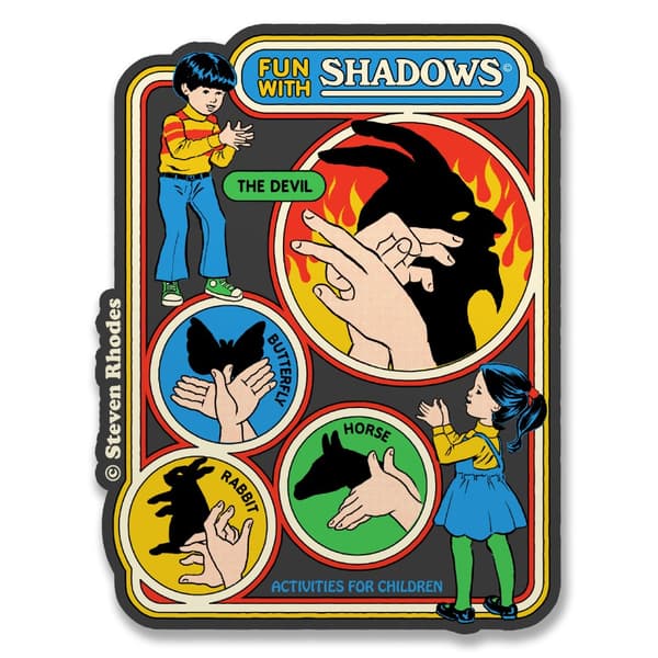 Steven Rhodes - Fun With Shadows Sticker