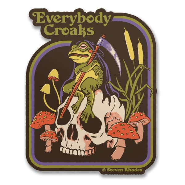 Steven Rhodes - Everybody Croaks Sticker