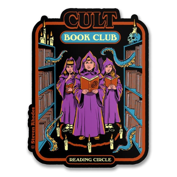 Steven Rhodes - Cult Book Club Sticker