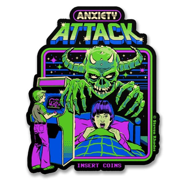 Steven Rhodes - Anxiety Attack Sticker