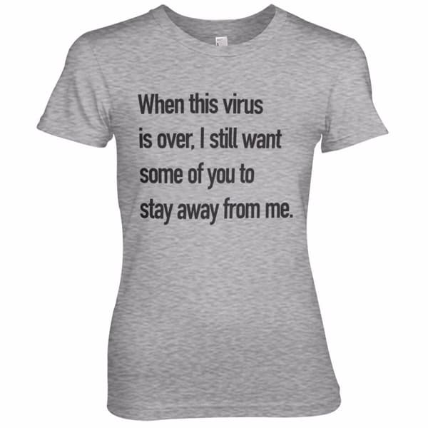 Stay Away From Me Girly Tee Large