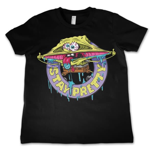 SpongeBob - Stay Pretty Kids T-Shirt Black 6Years/YS