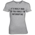 Miniatyrbild 2 av 2: Rude To Talk Girly Tee