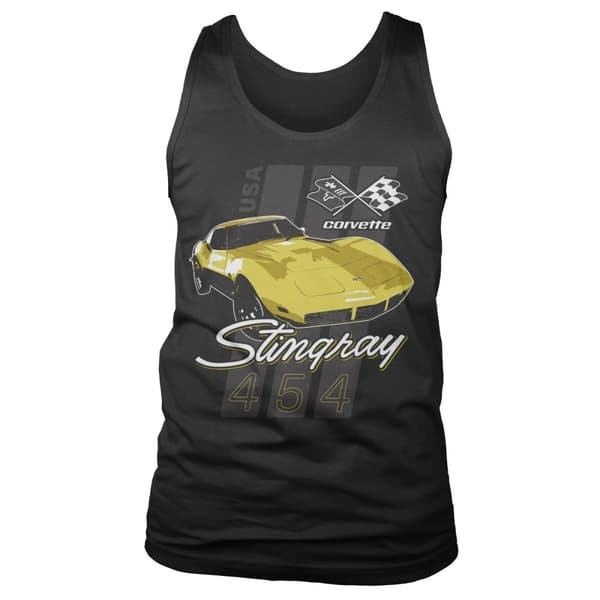 Corvette Stingray 454 Tank Top Black Medium