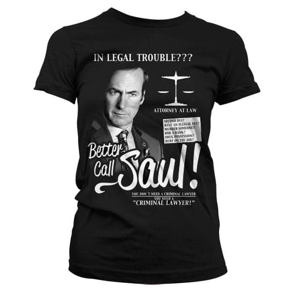 Better Call Saul Girly Tee Black XX-Large