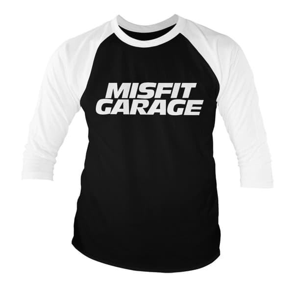 Misfit Garage Logo Baseball 3/4 Sleeve Tee Small