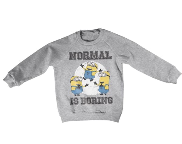 Minions - Normal Life Is Boring Kids Sweatshirt 8Years/YM